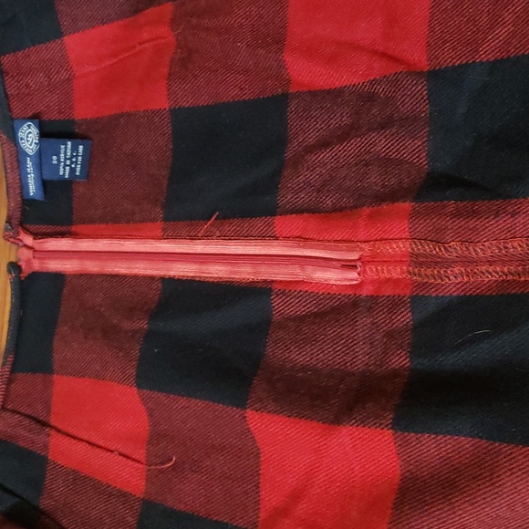 Vintage Venezia Jeans Black & Red Mini 100% Acrylic Skirt Women's Size 20 - Picture 8 of 10